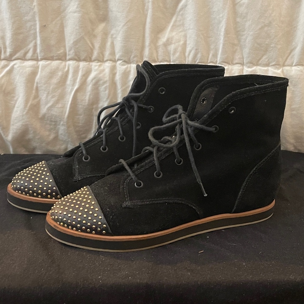 Loeffler Randall Black Studded Womens Sneakers